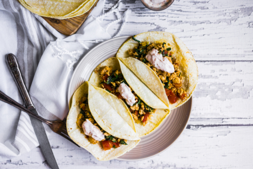 Slow cooker shredded chicken tacos