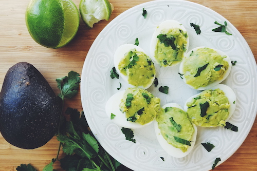 Avocado deviled eggs - Strongr Fastr: AI Nutrition, Workouts, and Meal Planner