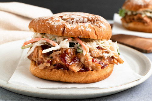 Bbq jackfruit sandwich