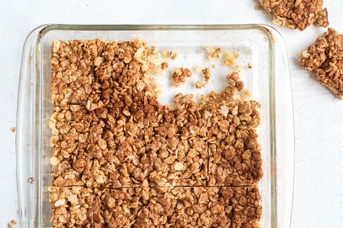 Peanut butter protein rice crispies 