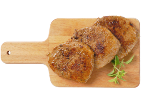 Coriander and cumin rubbed pork chops