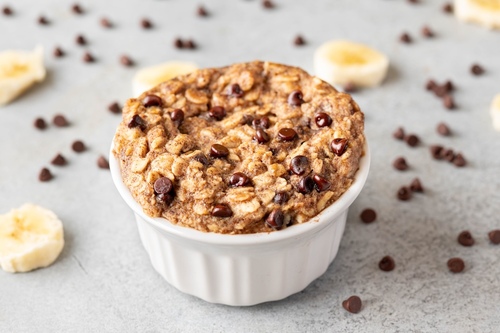 Peanut butter banana egg mug muffins