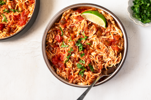 Slow cooker Mexican shredded chicken