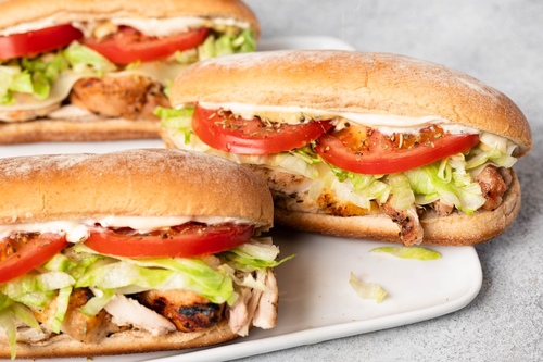 Grilled chicken thigh sub