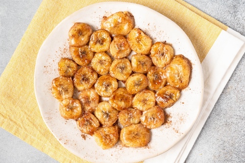 Warm cinnamon bananas