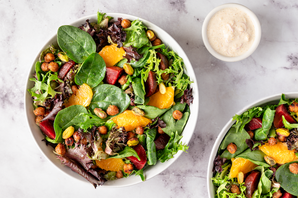 beet avocado orange salad with yogurt dressing Roasted Beet, Citrus, and Avocado Salad
