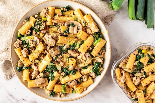 Turkey veggie pasta one pot