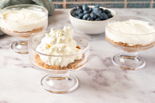 Vasitos de tarta de queso