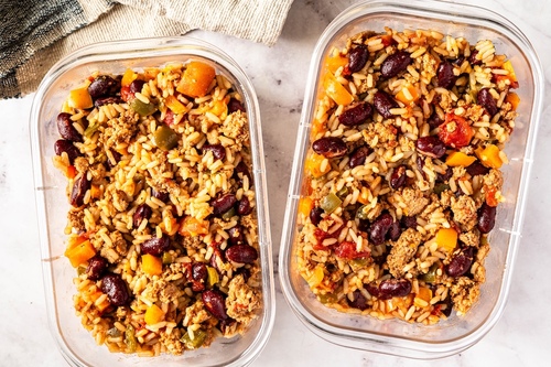 Puten- und Reis-Eintopf im Südwest-Stil