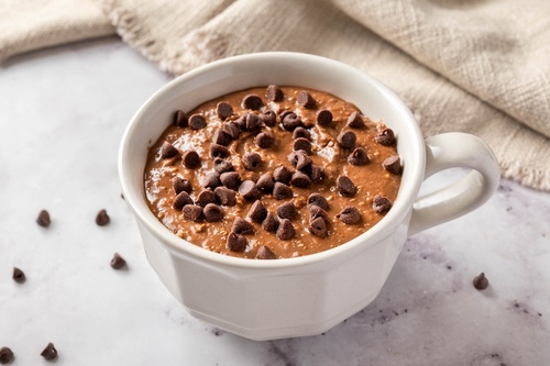 Brownie batter protein overnight oats
