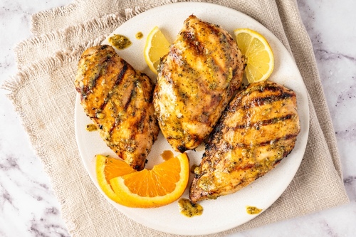 Blanc de poulet méditerranéen au citron