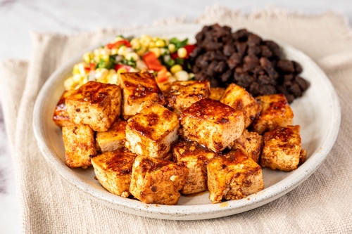 Tofu com chipotle e agave