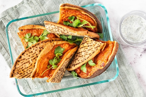 Lahmacun turco em pita