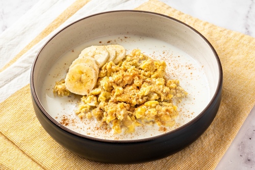 Porridge de banana e ovo