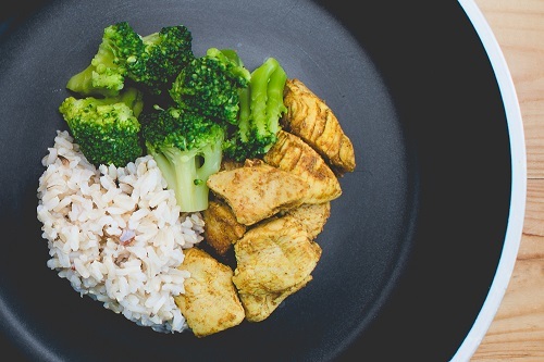 Chicken-broccoli-rice bowl