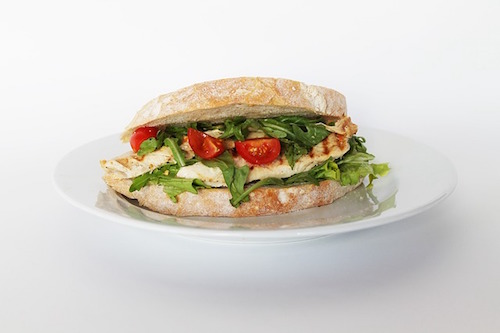 Honey mustard glazed chicken sandwich-image