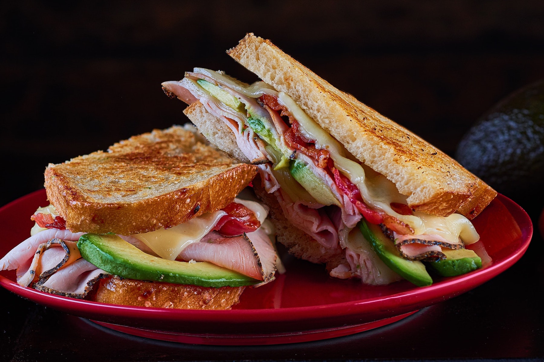 Ham, bacon, avocado sandwich - Strongr Fastr: AI Nutrition, Workouts, and Meal Planner