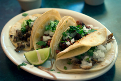 Vegan chorizo tacos